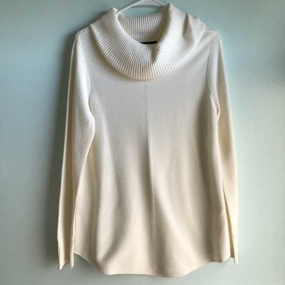 Cyrus Sweaters - Cyrus Cowl Neck Sweater Ivory Medium